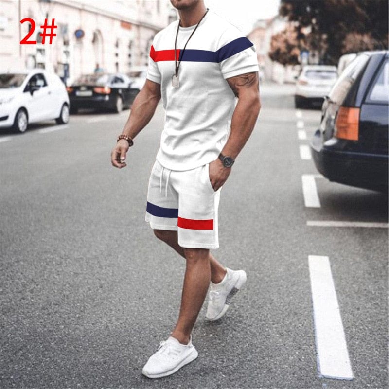 Men two piece Short Sleeve Set