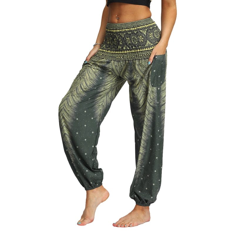 Women Boho Yoga Pants