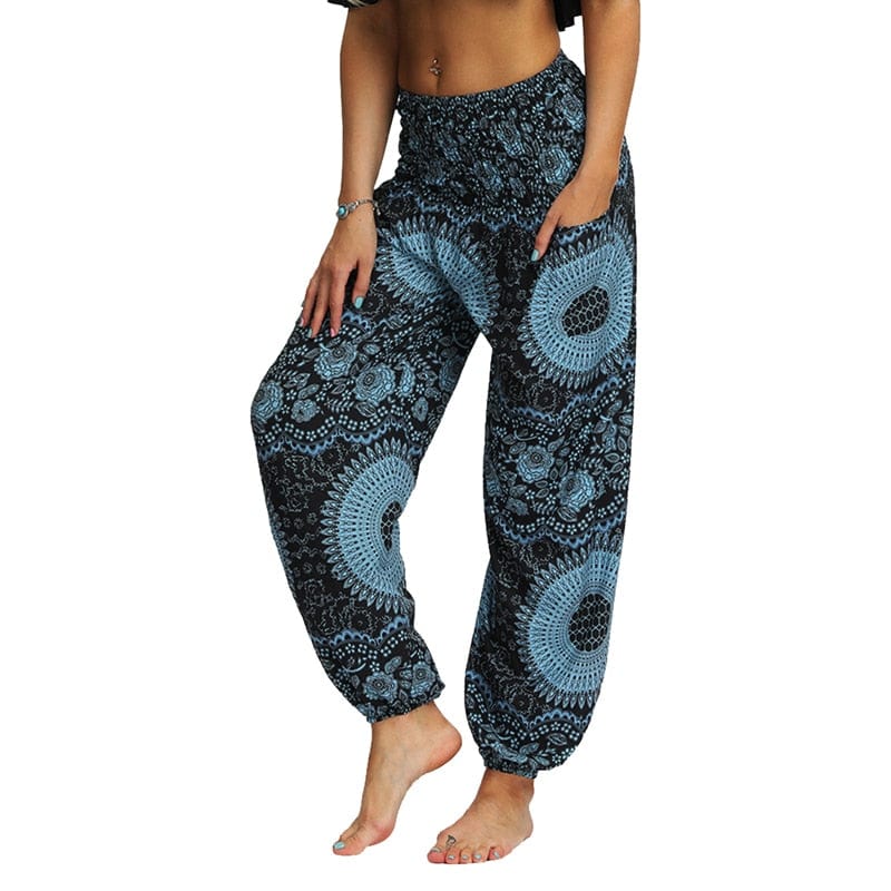 Women Boho Yoga Pants