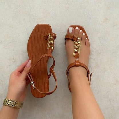 Women Crystal Chain Sandals