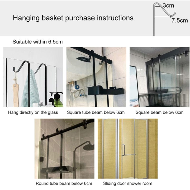 Wall Hanging Bath Shelves