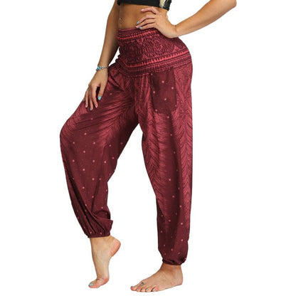 Women Boho Yoga Pants