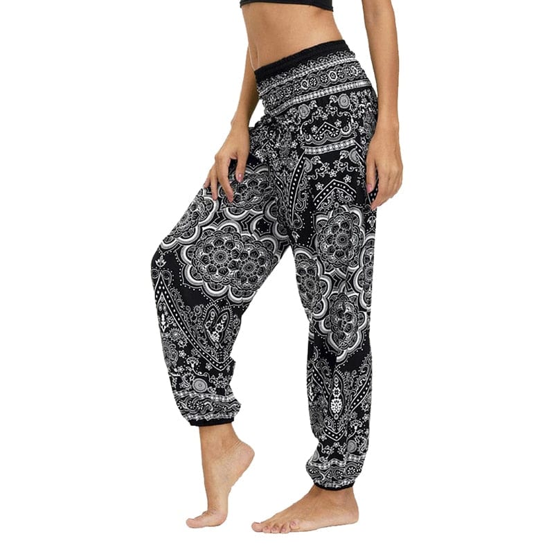 Women Boho Yoga Pants