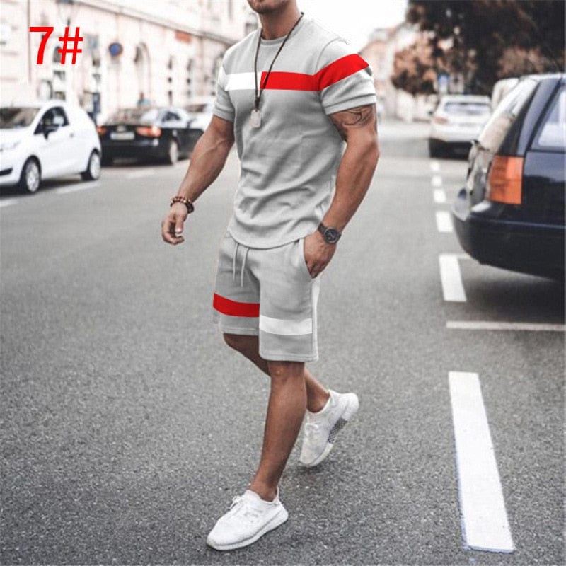 Men two piece Short Sleeve Set