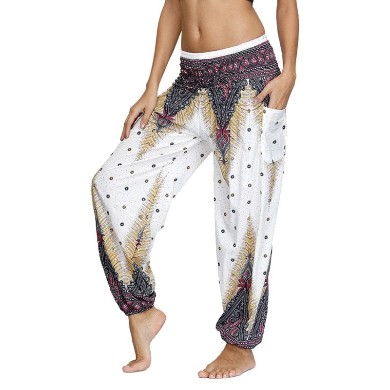 Women Boho Yoga Pants