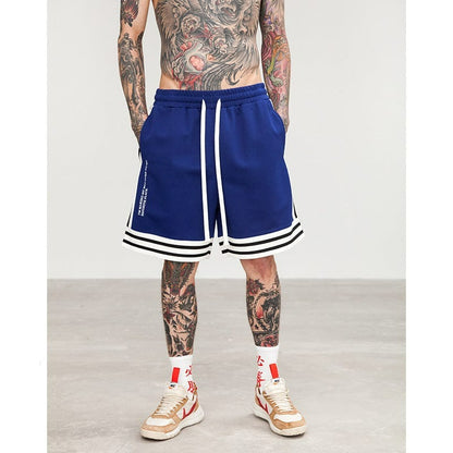 Men's Striped Basketball Shorts