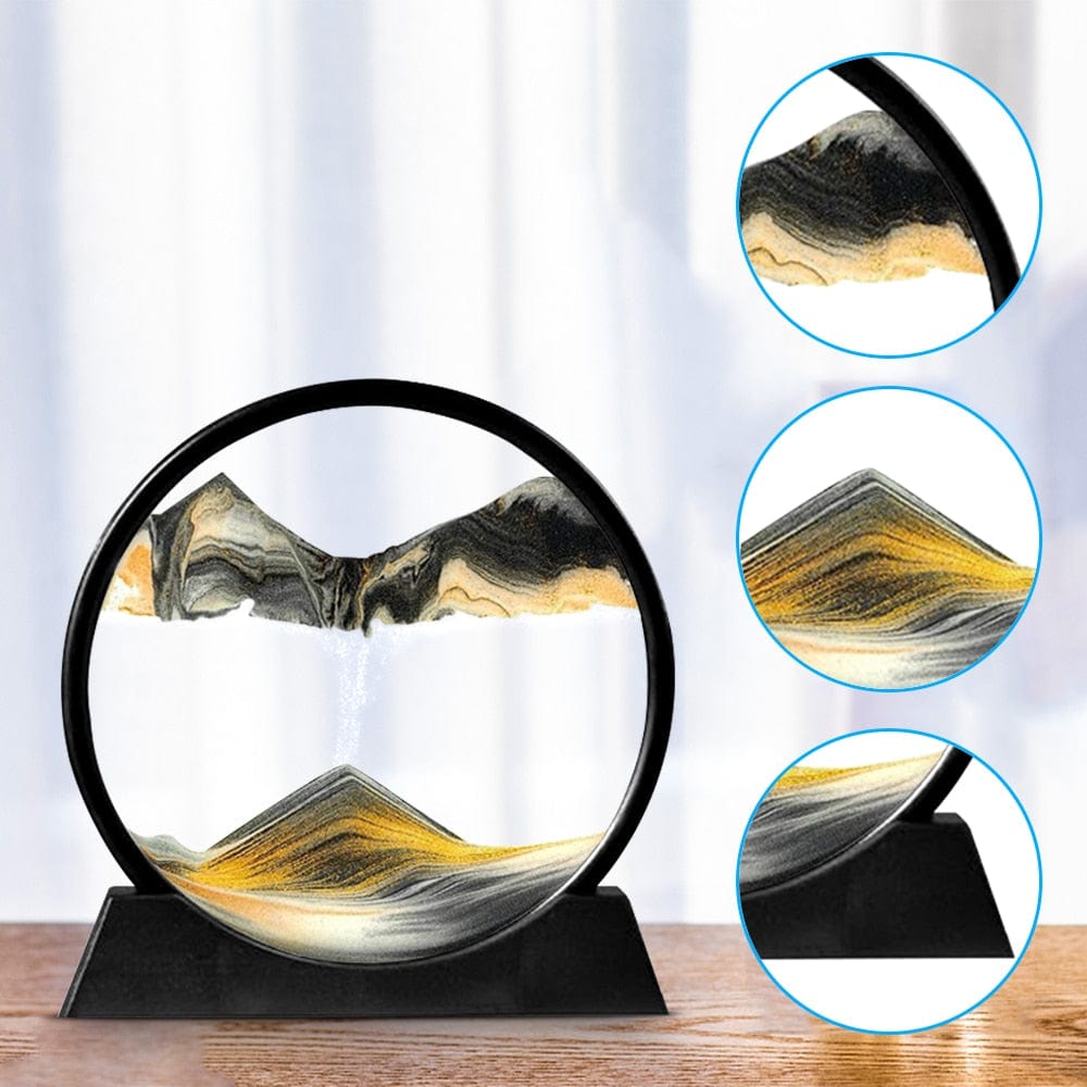 Moving 3D Sand Art Hourglass