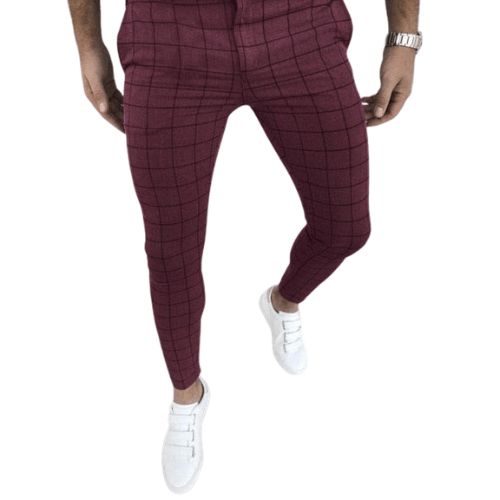 Men's Casual Plaid Pants