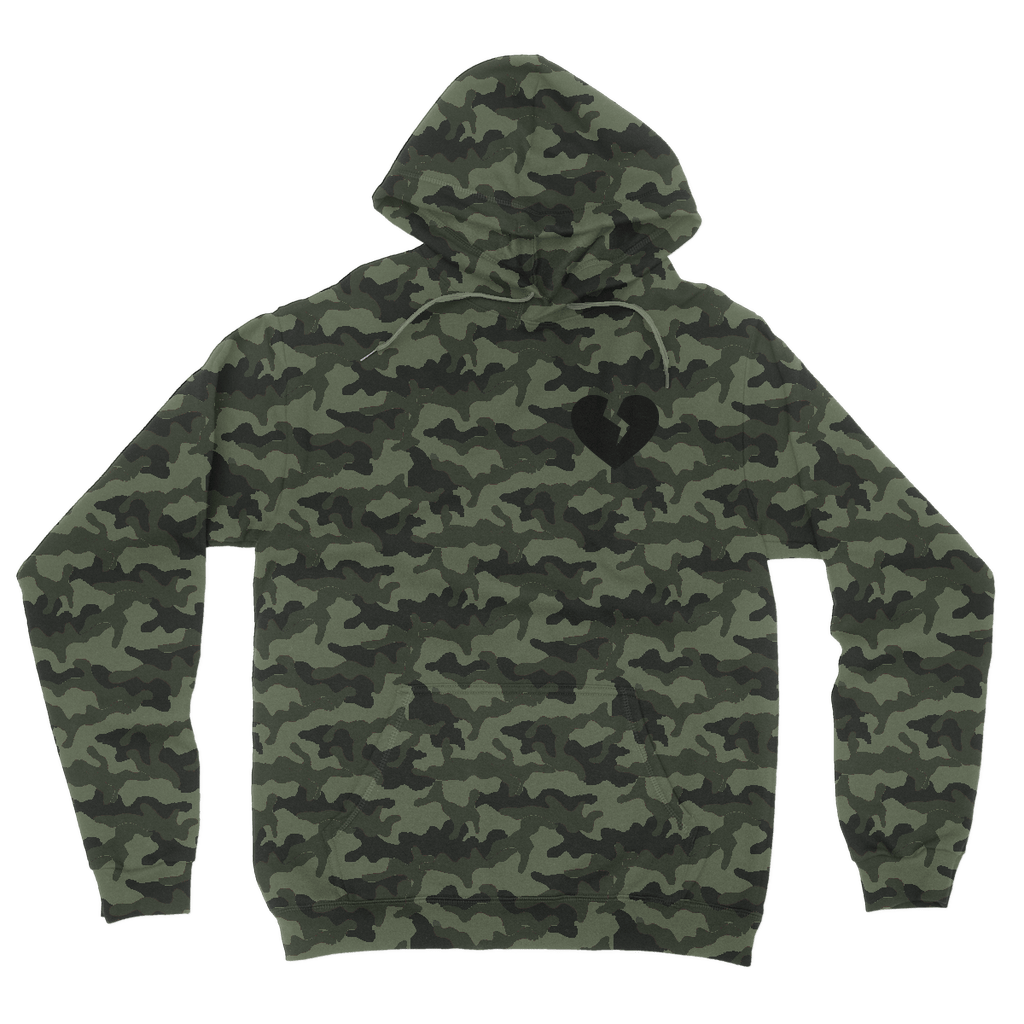 Broken Heart Camouflage Hoodie