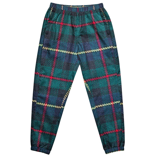 Plaid track pants