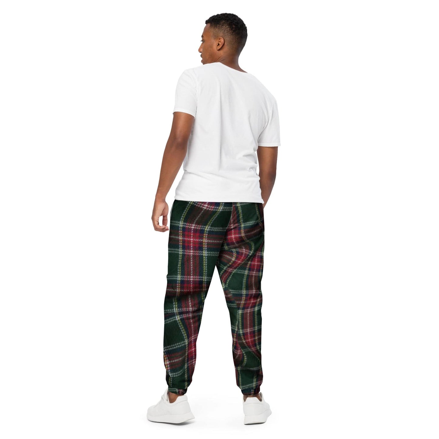 Plaid track pants