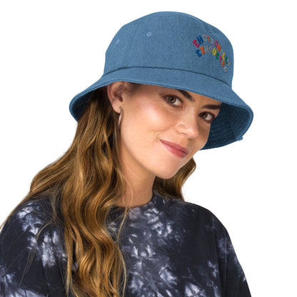 Denim bucket hat