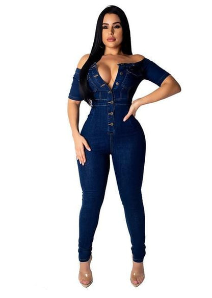 Womens Denim Jumpsuit