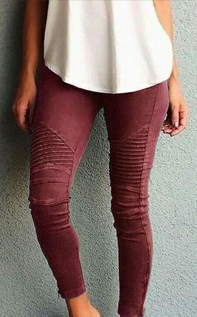 Women Skinny Stretch Pencil Pants