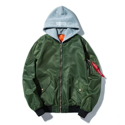 Hooded Bomber Jacket