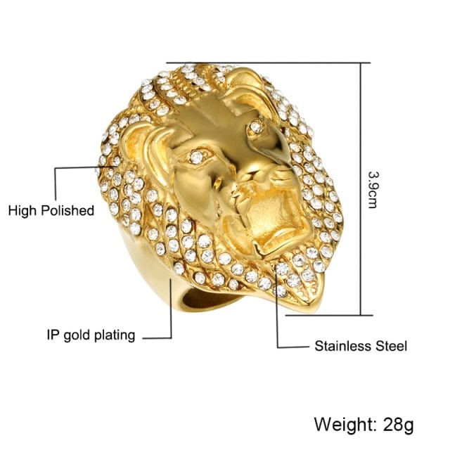 Lion Head Ring