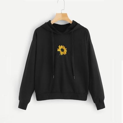 Flower Print Hoodie