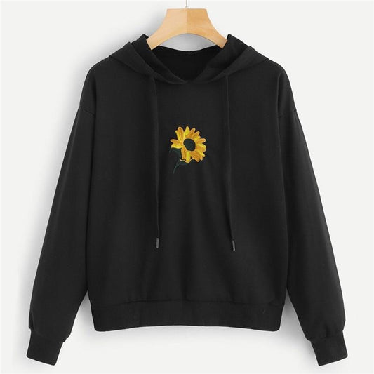 Flower Print Hoodie