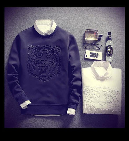 Mens Tiger Print Sweater