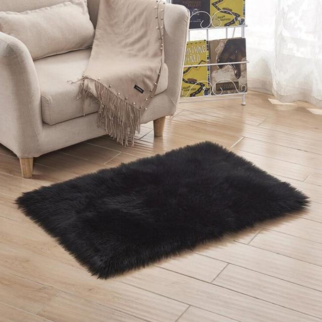 Luxury Faux Fur Rug For Bedroom