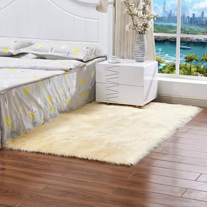 Luxury Faux Fur Rug For Bedroom