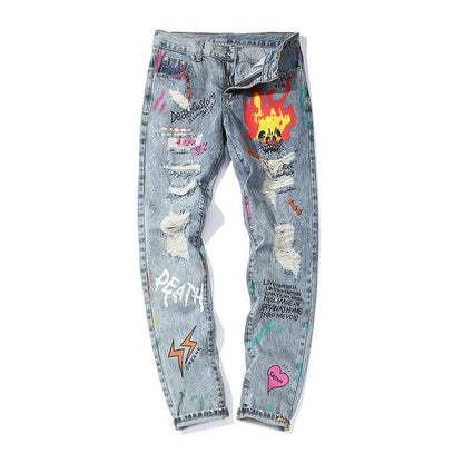 Graffiti Denim Jeans