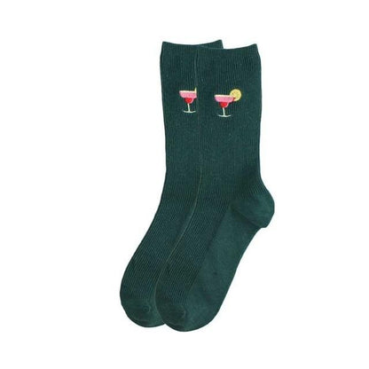 Funny Fruit Embroidery Ankle Cotton Socks