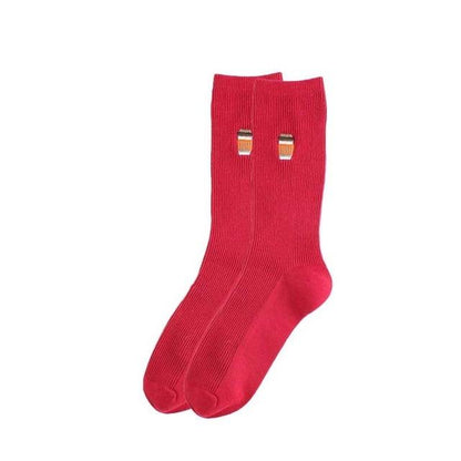 Funny Fruit Embroidery Ankle Cotton Socks