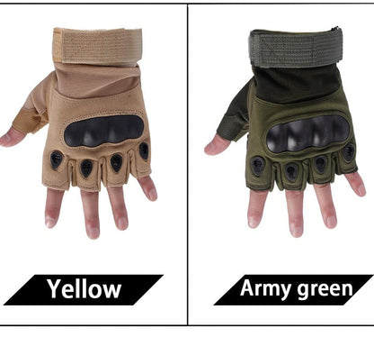 Tactical Hard Knuckle Half finger Gloves