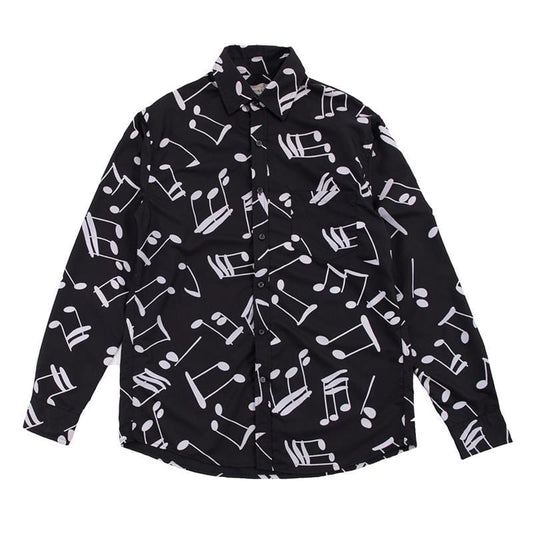 Musical Note Long Sleeve Shirt