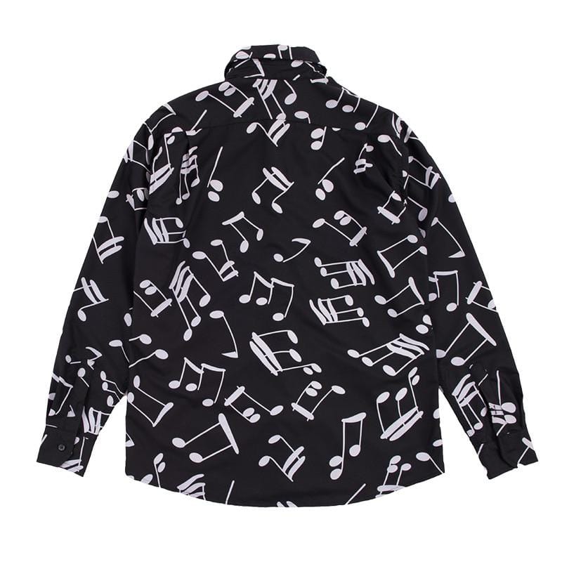 Musical Note Long Sleeve Shirt