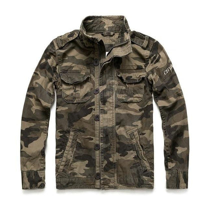 Mens Camouflage Combat Jacket