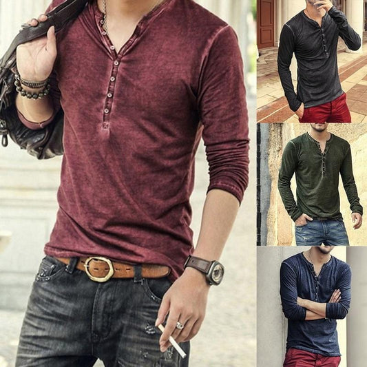 Stylish Slim Buttons T-shirt