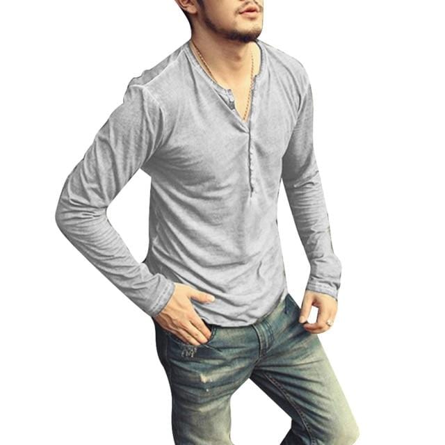 Stylish Slim Buttons T-shirt