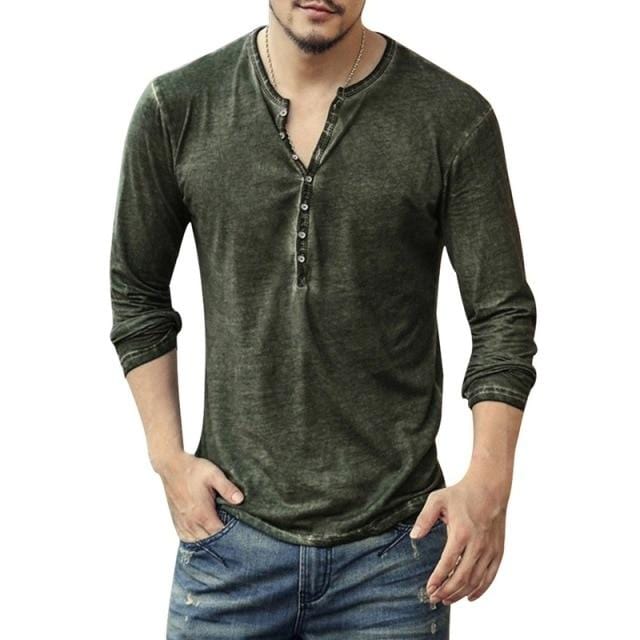 Stylish Slim Buttons T-shirt