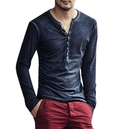 Stylish Slim Buttons T-shirt