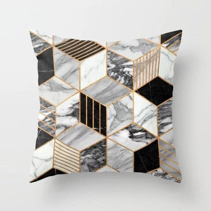 Marble Geometric Sofa Cushion Cover Pillowcase