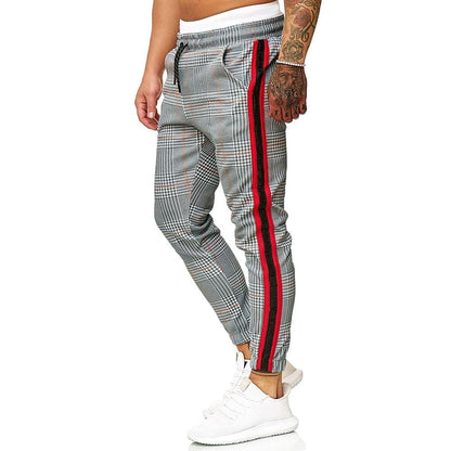 Casual Plaid Ankle-Length Pants