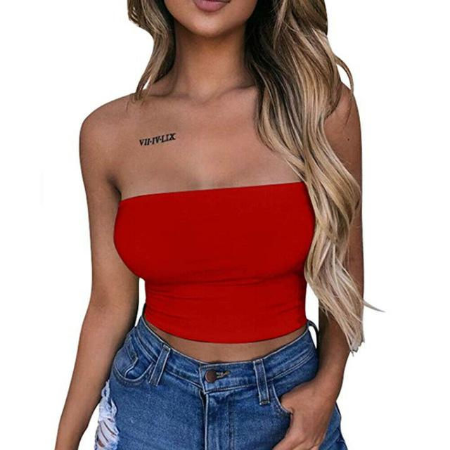 Women Sexy Off Shoulder Tank Top