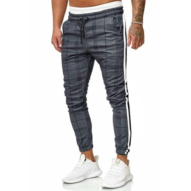 Casual Plaid Ankle-Length Pants