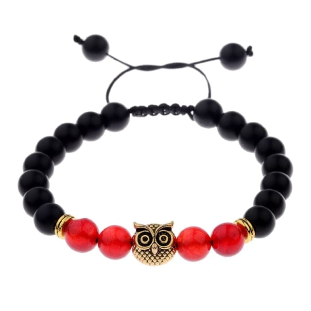 Owl Lion head Beaded Bracelet