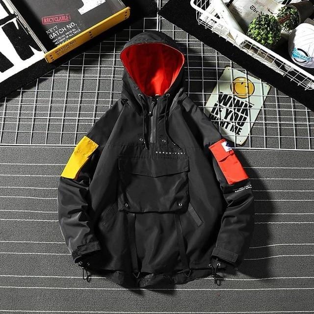 Men’s Patchwork Windbreaker