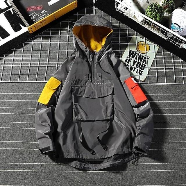 Men’s Patchwork Windbreaker