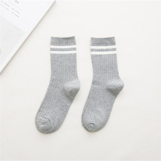 RETRO Striped Crew SockS