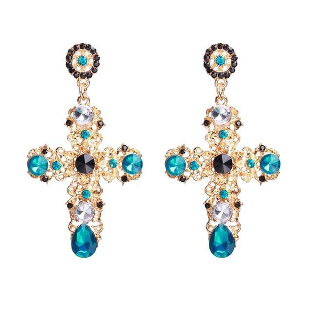 Cross Drop Earrings for Women