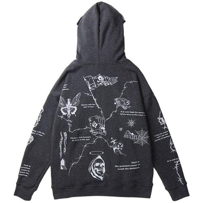 Graffiti Print Hoodie