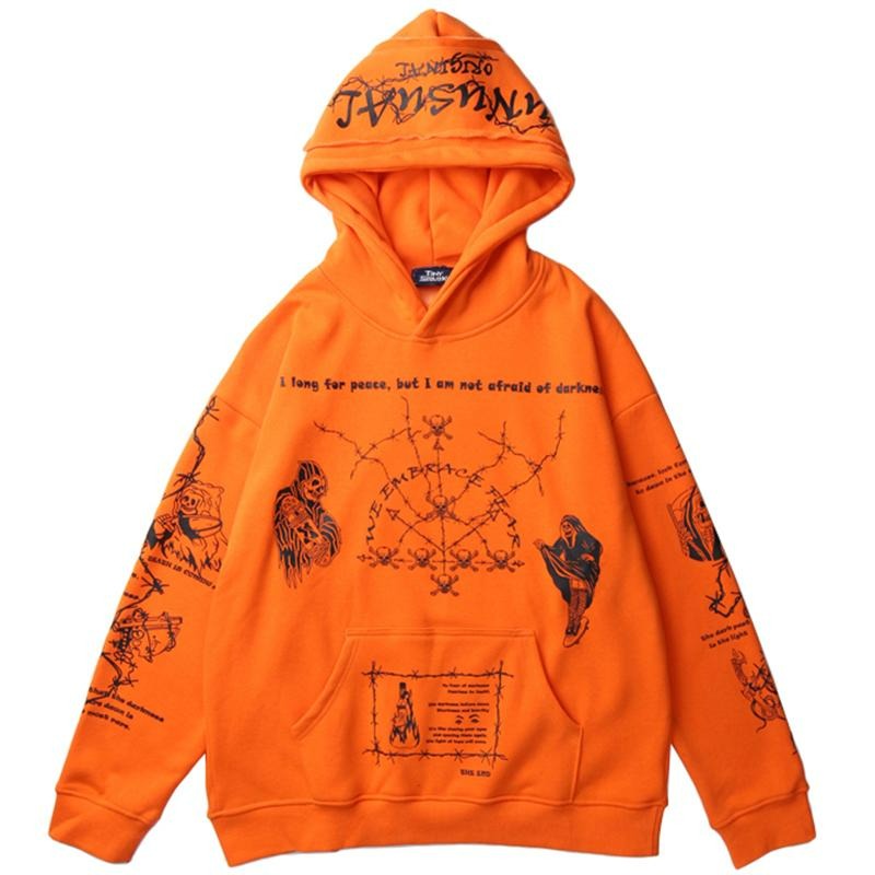 Graffiti Print Hoodie