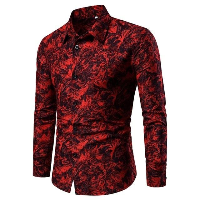 Printed Casual Long Sleeved Shirt