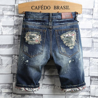 Men's Slim Fit Denim Shorts