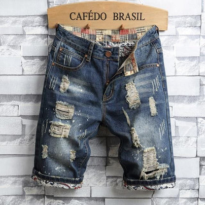 Men's Slim Fit Denim Shorts